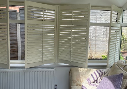 Cream Lounge Shutters